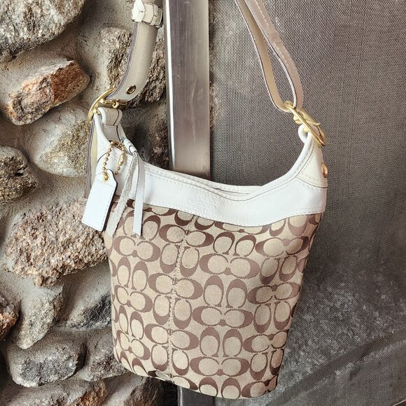 COACH J0768-11437 Signature Duff Bucket Shoulder Bag - Picture 3 of 16